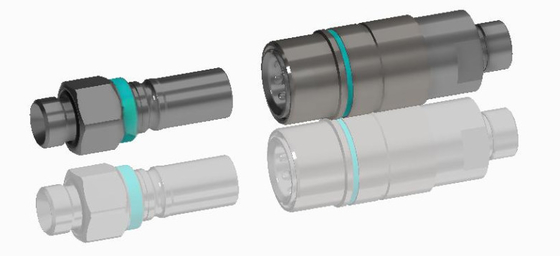 Stainless Steel Aluminium Alloy Or Brass TFB Series Push-Pull Fluid Connector Không rò rỉ