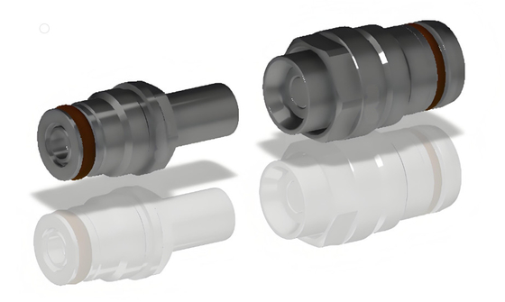 Phối hợp nhôm thép không gỉ chất lượng cao hoặc đồng TFD Blind Mating Fluid Connector